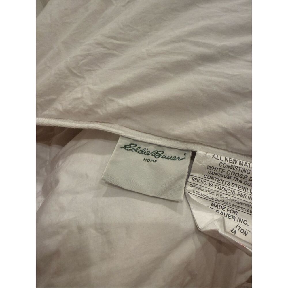 Eddie Bauer Goose Down Queen Baffle Duvet Blanket - Picture 5 of 6